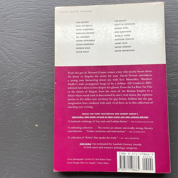 Book his ,brilliant and fiction by gay writers editedRobert DrakeTerry Wolverton - Picture 3 of 5